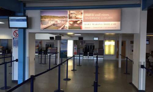 Dart Marina Luxury Hotel and Spa, Exeter International Airport, Large Lightbox, Airport Check In